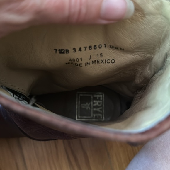 Frye Veronica back zip boots 7.5 redwood - Picture 7 of 7